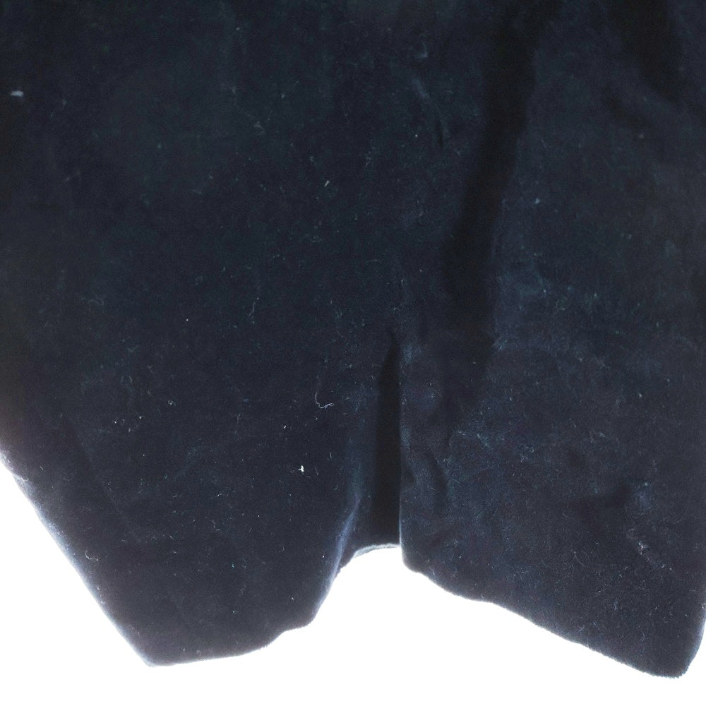 DRIES VAN NOTEN(ドリスヴァンノッテン) コットンベッチン ジップフライ スラックスパンツ ネイビー