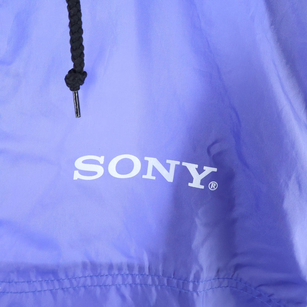 VINTAGE(ヴィンテージ) SONY Handycam ソニー ハンディカム ハーフジップ ナイロン フーデッドジャケット アノラック ブルー