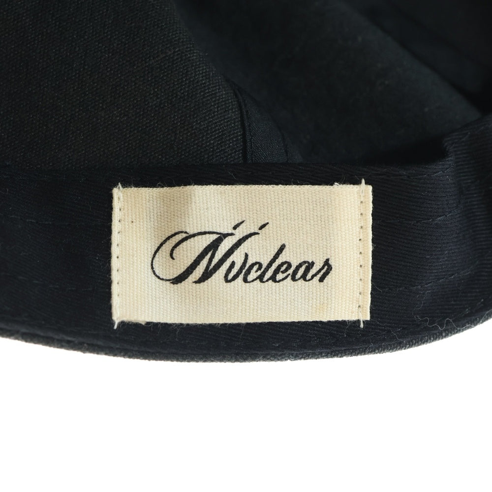 NVCLEAR(ニュークリア) NV Logo Army Cap NVロゴ アーミーキャップ ブラック/レッド