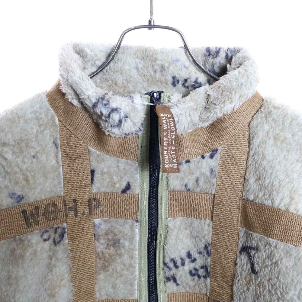 KAPITAL(キャピタル) プリズナー クラフト タッターソール ジップブルゾン フリース ブラウン K2311LC147