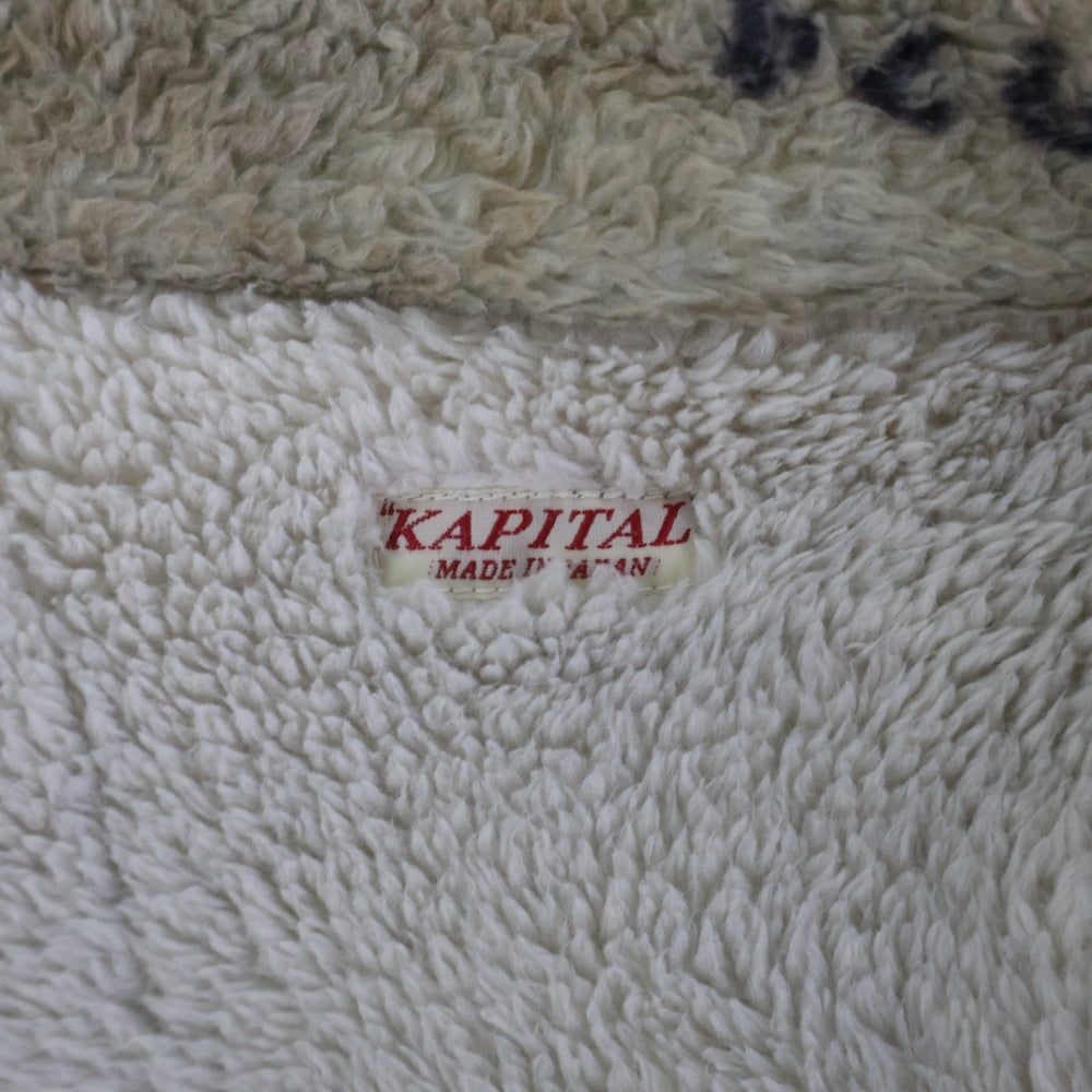 KAPITAL(キャピタル) プリズナー クラフト タッターソール ジップブルゾン フリース ブラウン K2311LC147