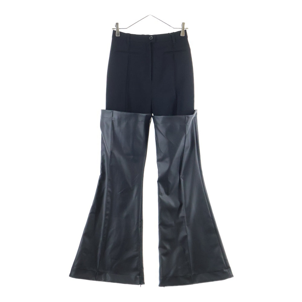 UNITED TOKYO(ユナイテッド トウキョウ) TSUNAGI 2WAY ツナギ 2Way フェイクレザー ブーツパンツ ブラック レディース 142540001