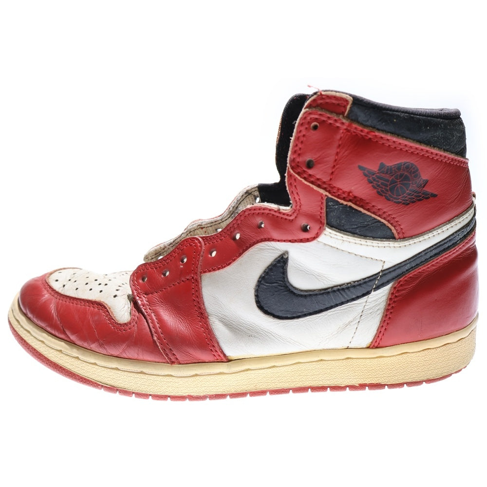 NIKE(ナイキ) 【観賞用 1994年製】 AIR JORDAN 1 RETRO HIGH CHICAGO エアジョーダン1 レトロ シカゴ ハイカットスニーカー レッド/ホワイト/ブラック US10/28cm 130207-101
