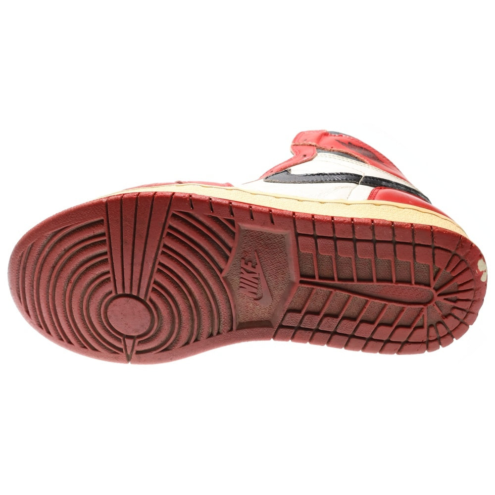 NIKE(ナイキ) 【観賞用 1994年製】 AIR JORDAN 1 RETRO HIGH CHICAGO エアジョーダン1 レトロ シカゴ ハイカットスニーカー レッド/ホワイト/ブラック US10/28cm 130207-101