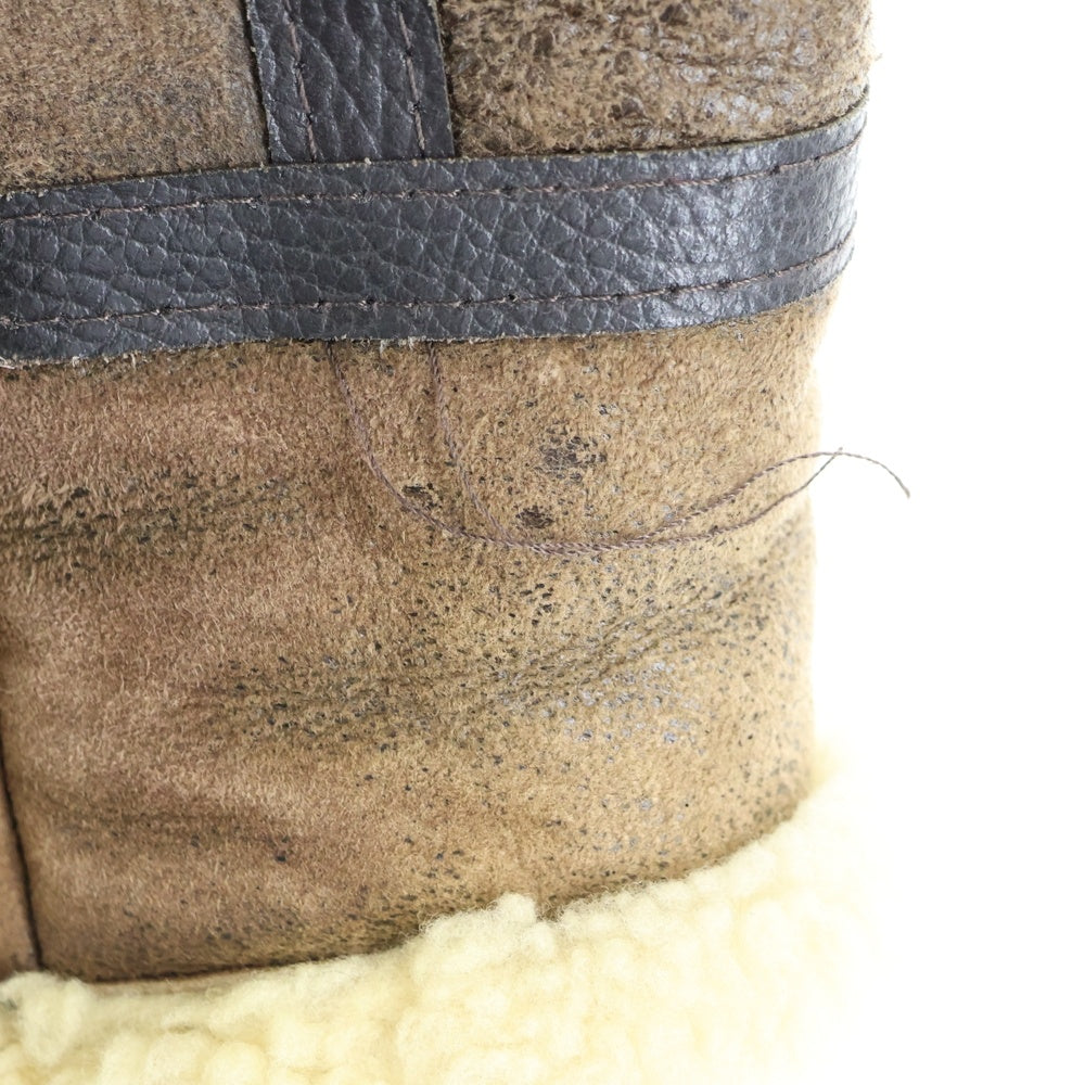 AVIREX(アヴィレックス) B-3 シープスキン ムートン ボア フライトジャケット ブラウン AC-17555