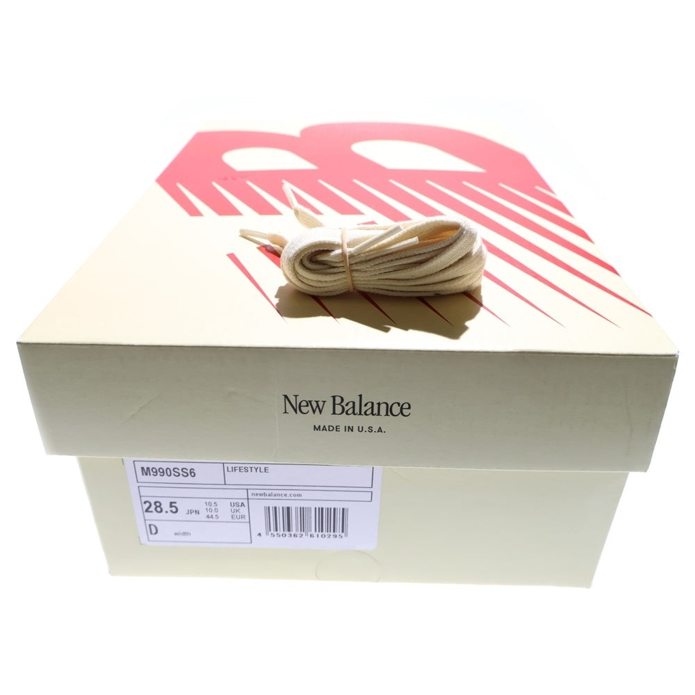 New Balance(ニューバランス) M990SS6 メッシュ スエード レザー切り替え ローカットスニーカー ベージュ US10.5/28.5cm