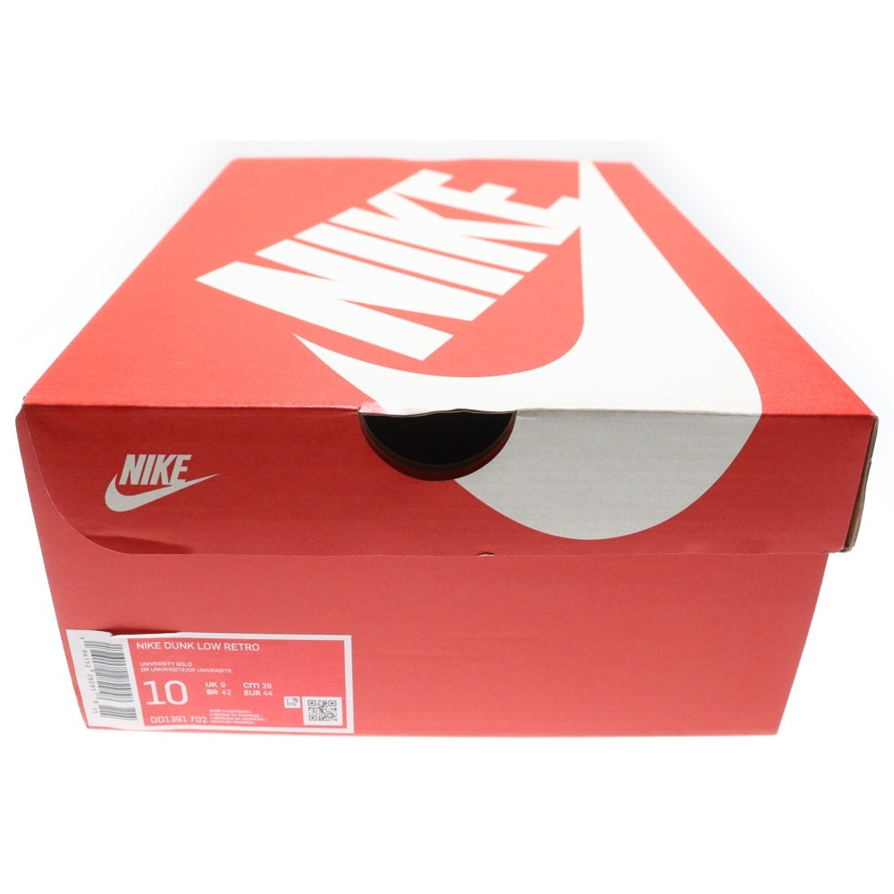 NIKE(ナイキ) DUNK LOW University Gold and Deep Maroon ダンク ローカットスニーカー イエロー/ボルドー US10/28cm DD1391-702
