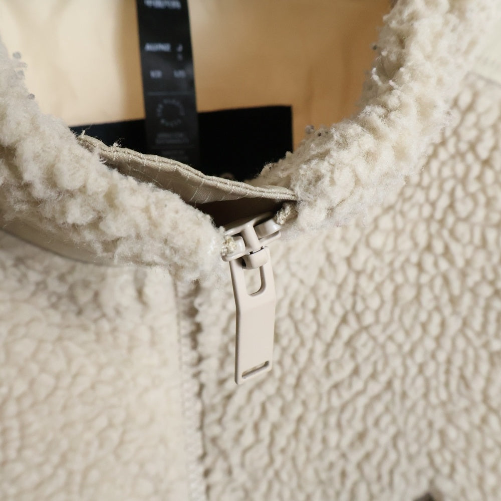 adidas(アディダス) WORD BOA JACKET ワーディング オーバーサイズ ボア フリースジャケット ベージュ IK7342