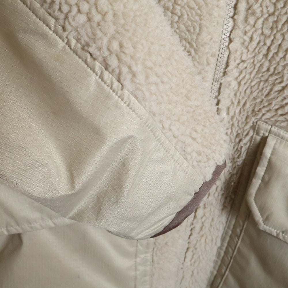 adidas(アディダス) WORD BOA JACKET ワーディング オーバーサイズ ボア フリースジャケット ベージュ IK7342