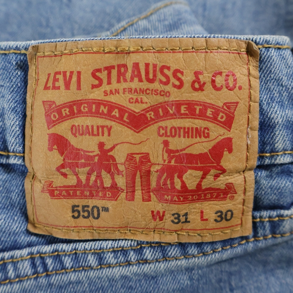 Levi's premium(リーバイスプレミアム) 555 リラックスストレートジーンズ ジップフライ デニムパンツ インディゴ A9234-001