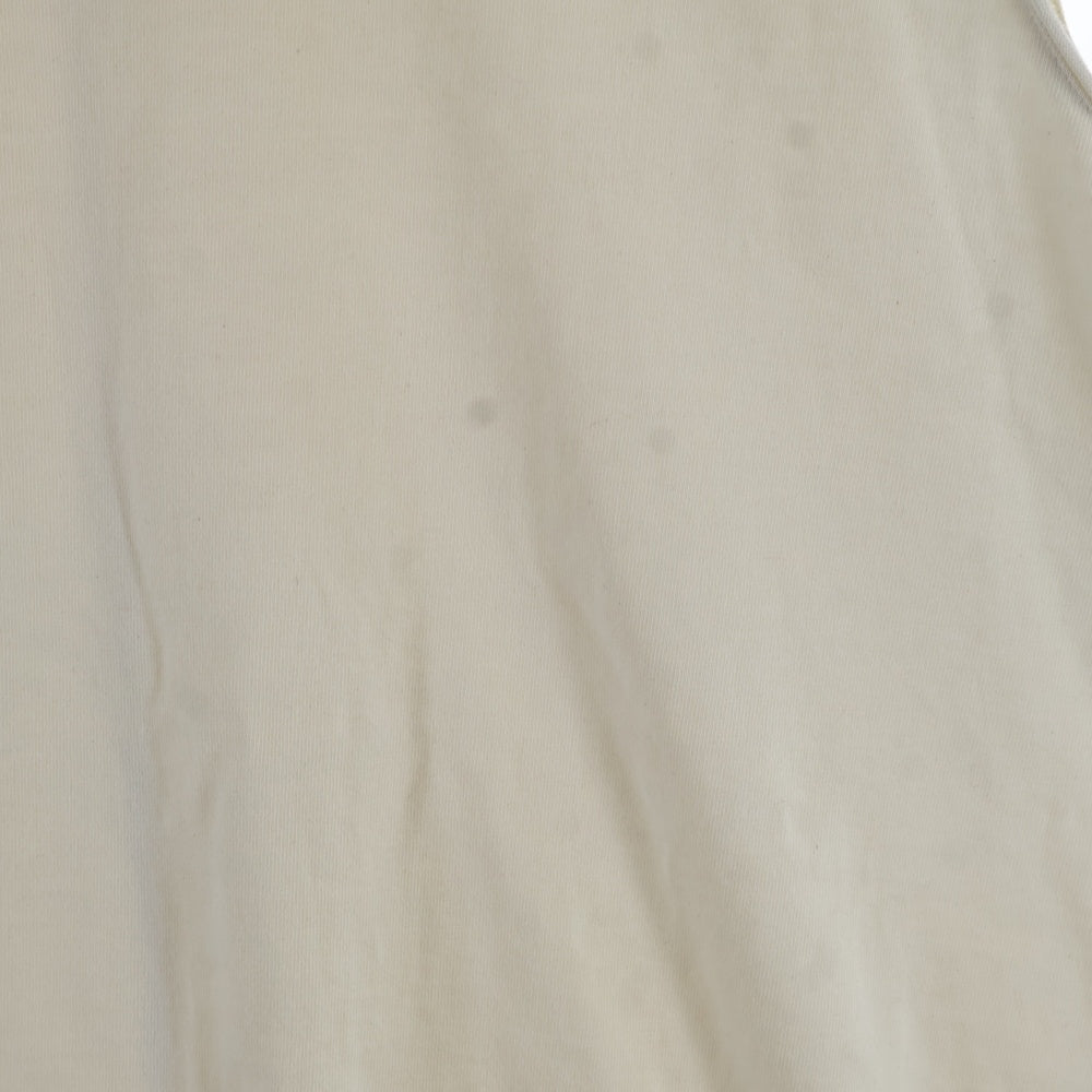 Rick Owens(リックオウエンス) 24SS TARP T ノースリーブ ヘビーウエイトカットソー タンクトップ アイボリー RU01B1160-BA