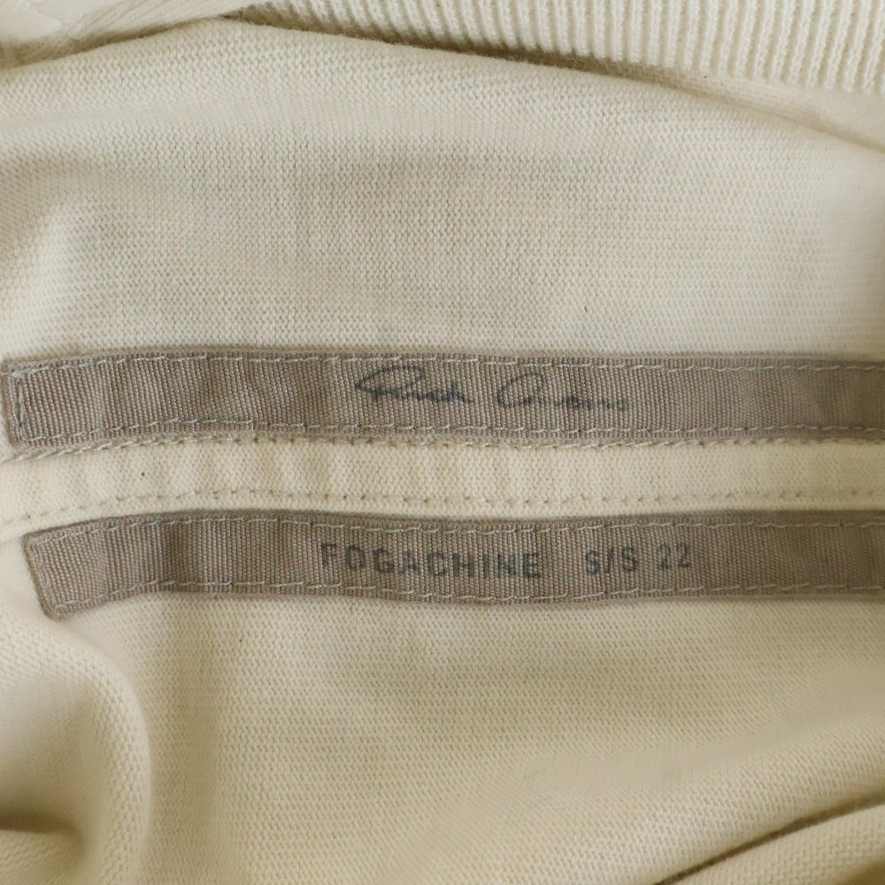 Rick Owens(リックオウエンス) 24SS TARP T ノースリーブ ヘビーウエイトカットソー タンクトップ アイボリー RU01B1160-BA