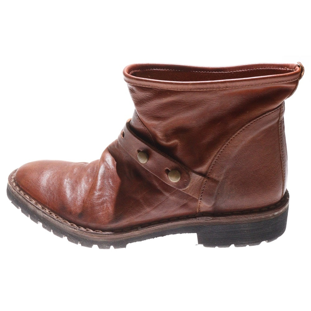 DIESEL(ディーゼル) フロントアジャスター レザーショートブーツ ブラウン