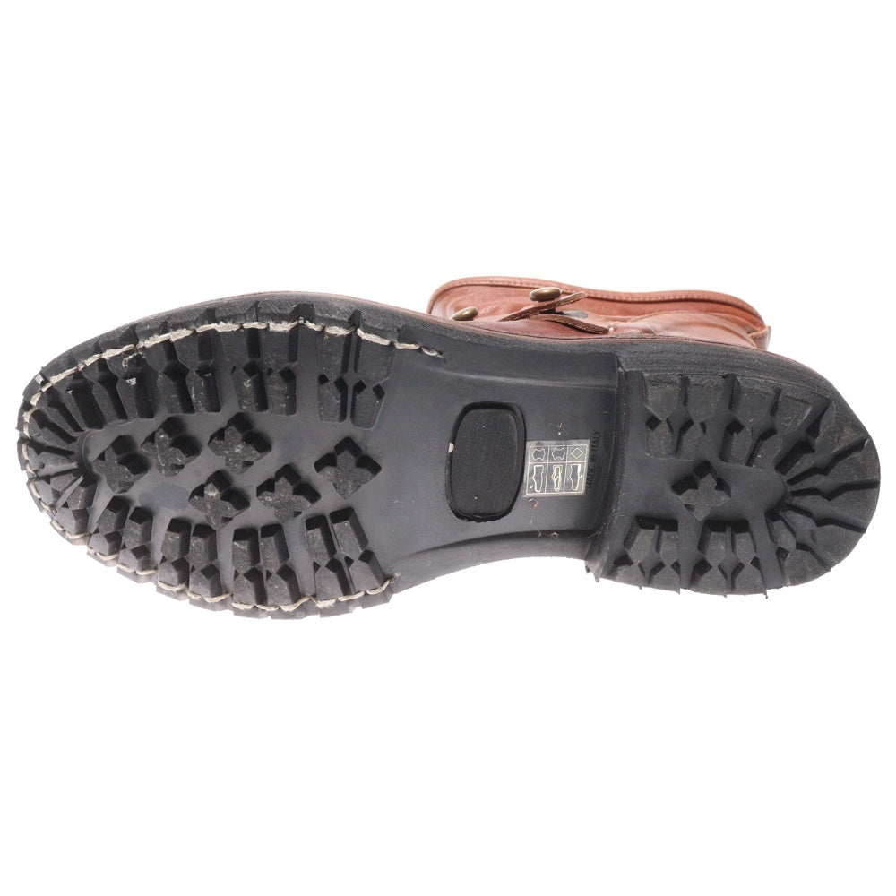 DIESEL(ディーゼル) フロントアジャスター レザーショートブーツ ブラウン