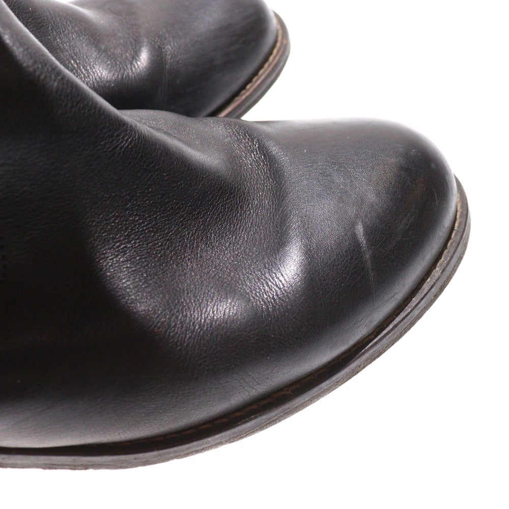 DIESEL(ディーゼル) アジャスター レザーミドルブーツ ブラック