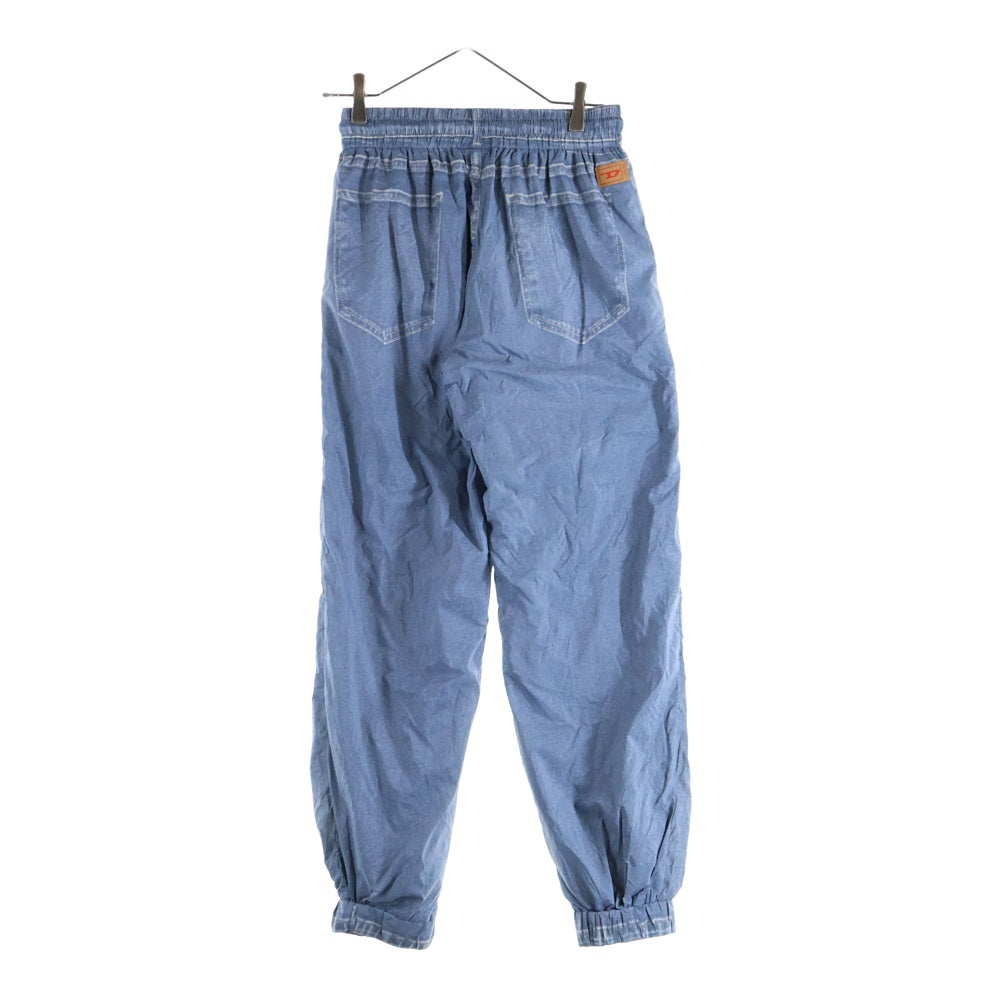 DIESEL(ディーゼル) AUWB-MADDOX-HT20 デニムプリント ドローストリング ナイロンジョガーパンツ インディゴ A09403