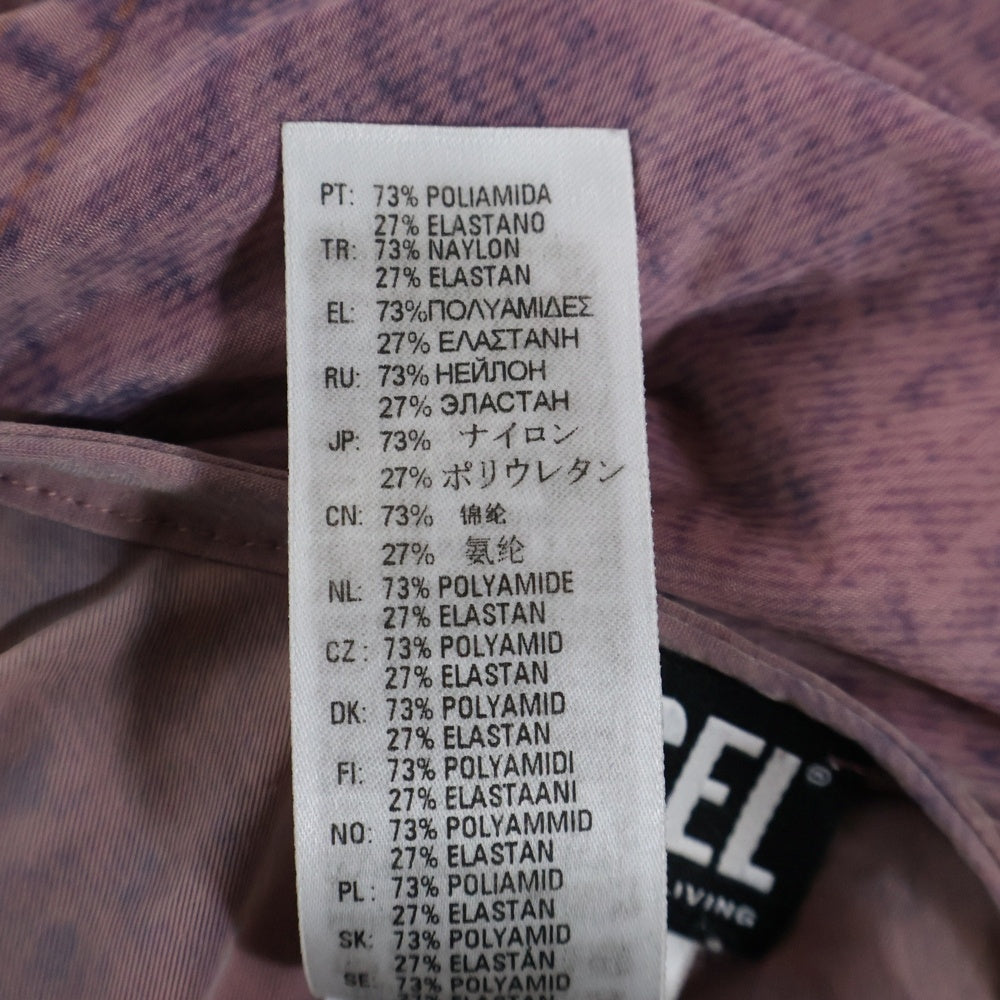 DIESEL(ディーゼル) T-CLAU-D1 トロンプルイユ シースルー ロングスリーブ トップス レディース ピンク A05906