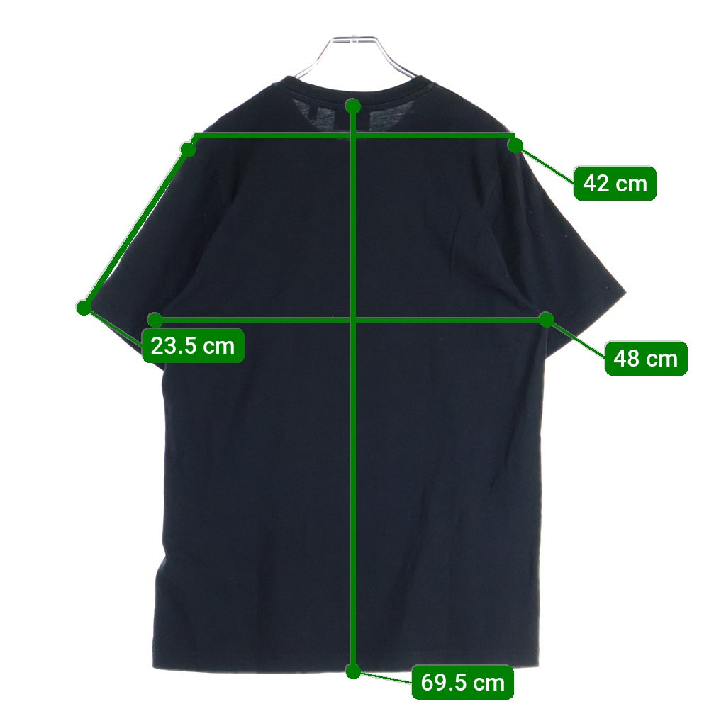 DIESEL(ディーゼル) T-JUST-B60 フロントプリント 半袖Tシャツ カットソー ブラック A02977