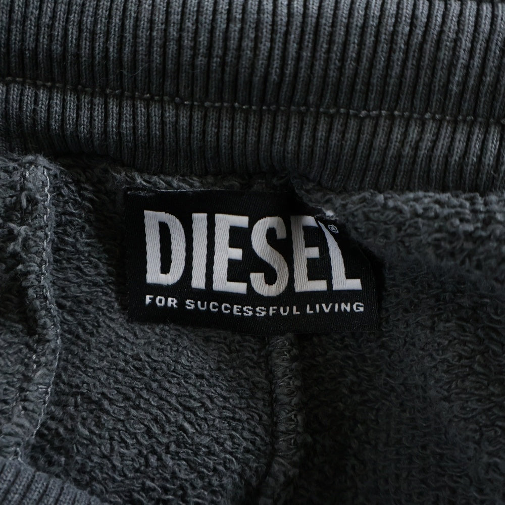 DIESEL(ディーゼル) P-MARTLOCK ドローストリング ワイドストレートスウェットパンツ グレー A06170