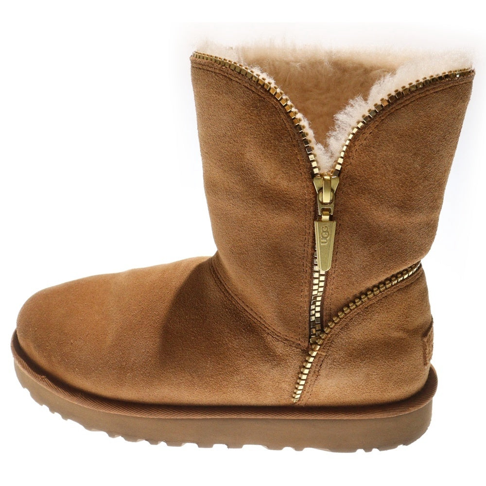 UGG(アグ) Australia Boots オーストラリア レザー ハイカットムートンブーツ ブラウン レディース US6/23cm F27116G
