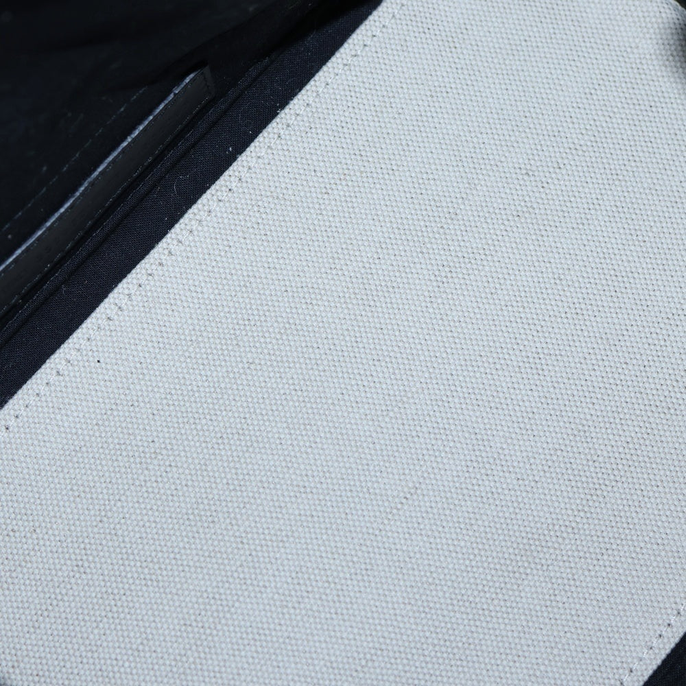 BALENCIAGA(バレンシアガ) NAVY CABAS S ネイビーカバス エス ミニポーチ付き キャンバス ハンドバッグ ベージュ/ブラック 339933 2HH3N