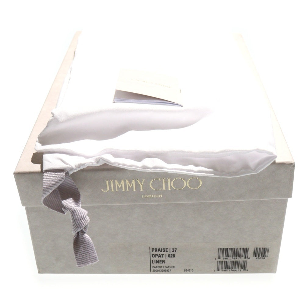 JIMMY CHOO(ジミーチュウ) PRAISE プライズ パテントレザー ウェッジソール ハイヒール サンダル レディース ベージュ J00013295937