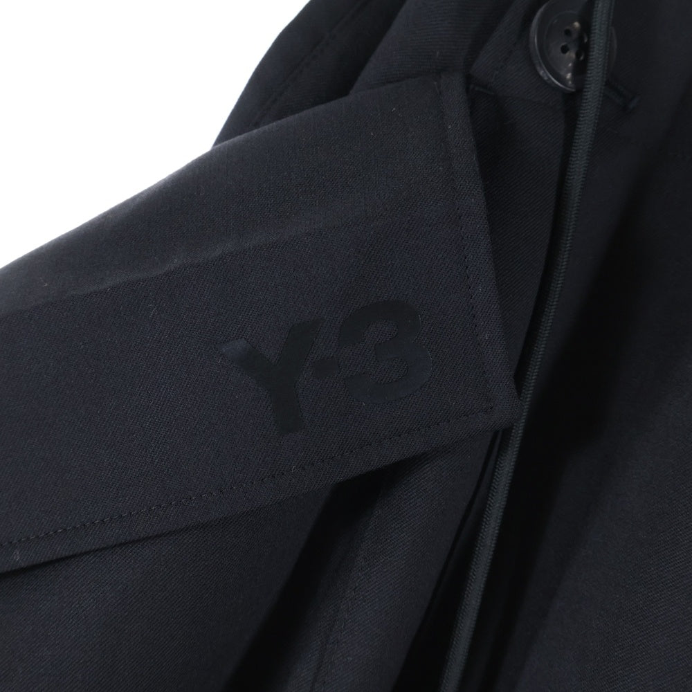 Y-3(ワイスリー) REF WO SKIRT レフ ダブリュー オー サイドラインデザイン マルチポケット ドローストリング ロングスカート レディース ブラック IW7458