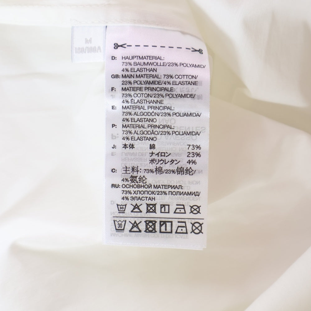 Y-3(ワイスリー) U GFX LOGO SHIR グラフィックロゴ バックプリント 胸ポケット ボタンアップ 長袖シャツ ホワイト JM3202