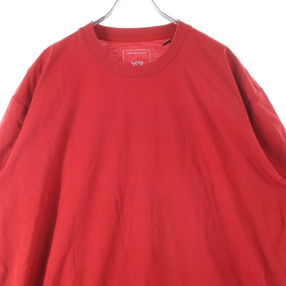 Y-3(ワイスリー) U GFX SS TEE バックロゴデザイン クルーネック カットソー 半袖Tシャツ レッド JN3751