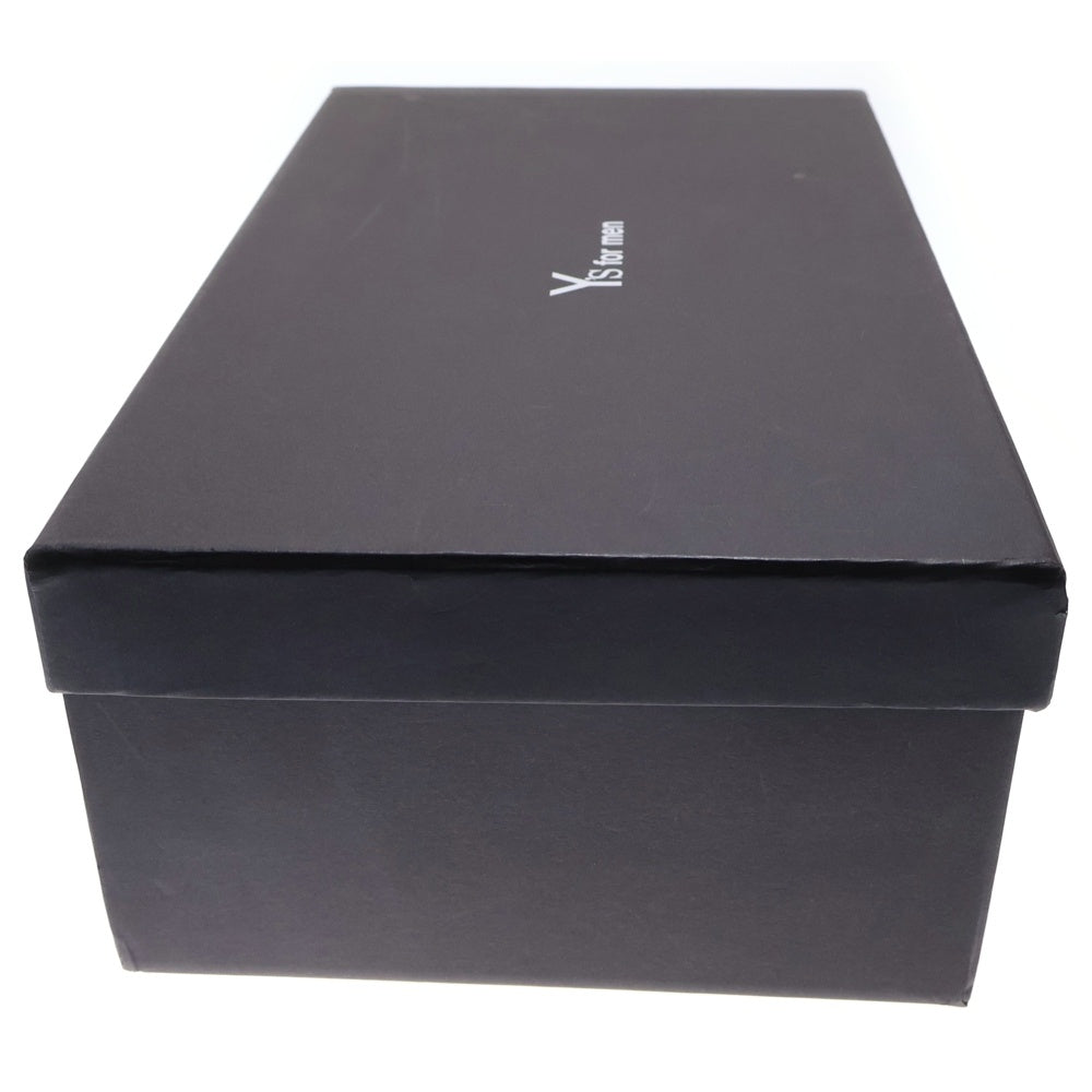 Y's for men(ワイズフォーメン) 24SS COTTON CANVAS LOW-TOP SNEAKERS コットン キャンバス生地 レースアップ ロースニーカー ブラウン MS-E02-061-1-05