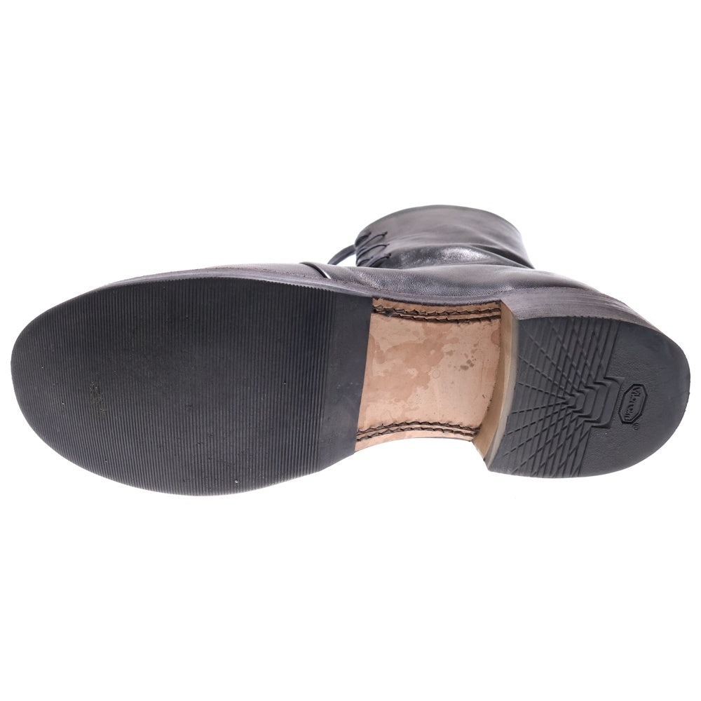 ISAMU KATAYAMA BACKLASH(イサムカタヤマバックラッシュ) OILED HORSE SIDEZIP LACE-UP BOOTS オイルドホースレザー サイドジップ レースアップブーツ ブラック 651-01