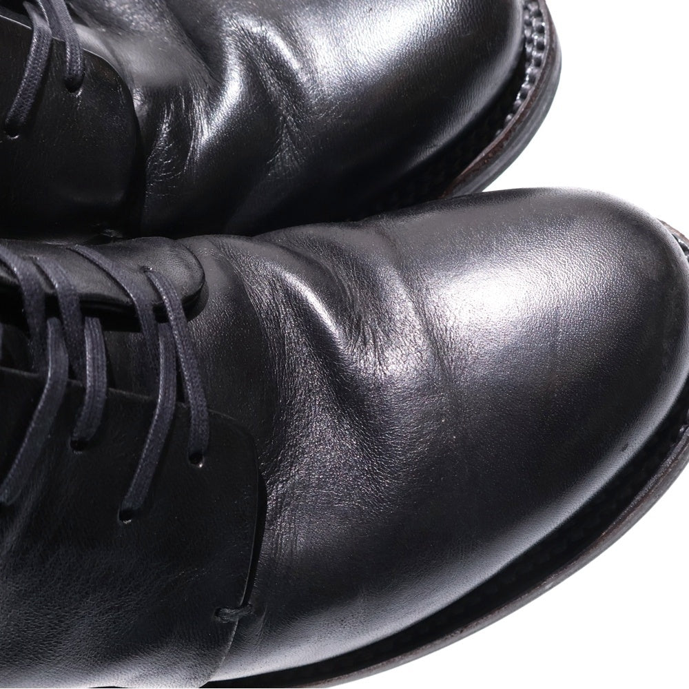 ISAMU KATAYAMA BACKLASH(イサムカタヤマバックラッシュ) OILED HORSE SIDEZIP LACE-UP BOOTS オイルドホースレザー サイドジップ レースアップブーツ ブラック 651-01