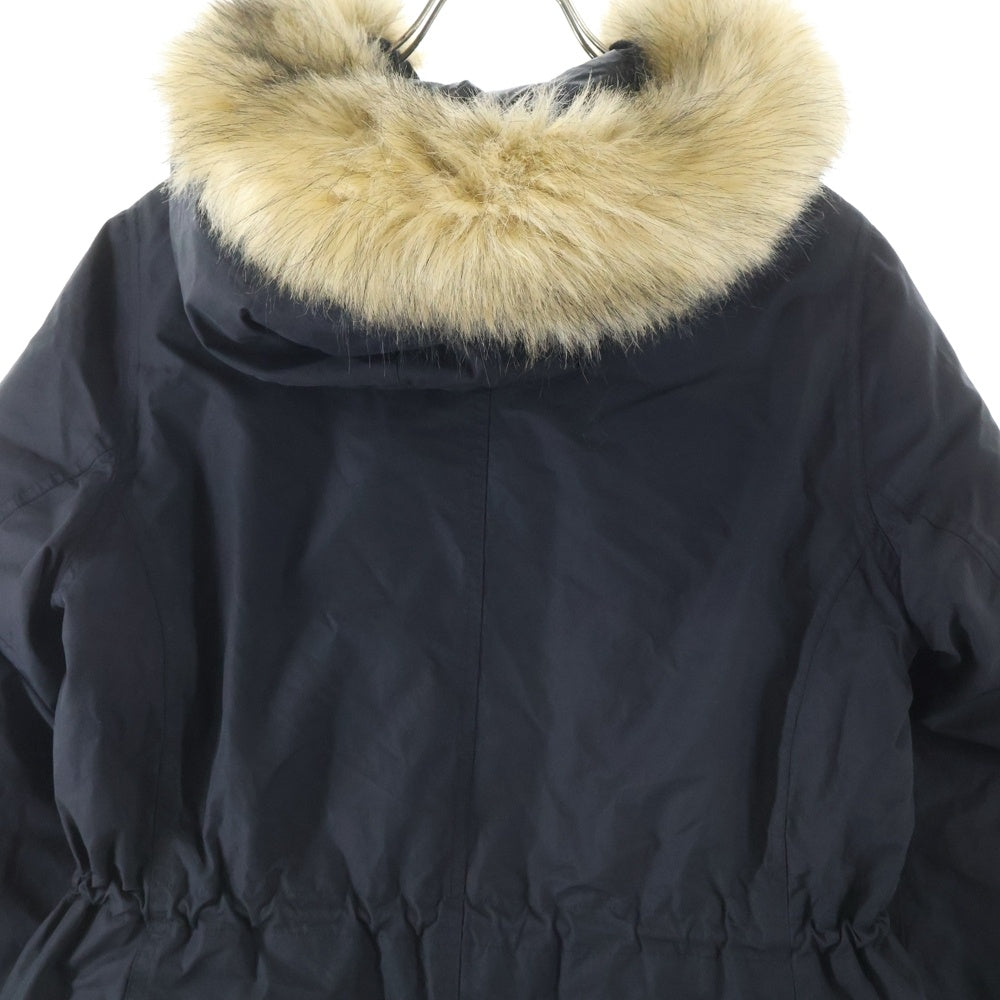 THE NORTH FACE(ザノースフェイス) WHITE LABEL NORWALK DOWN COAT ホワイトレーベル ファーフーデッド ナイロン ダウンコート レディース ブラック NC1DI83K