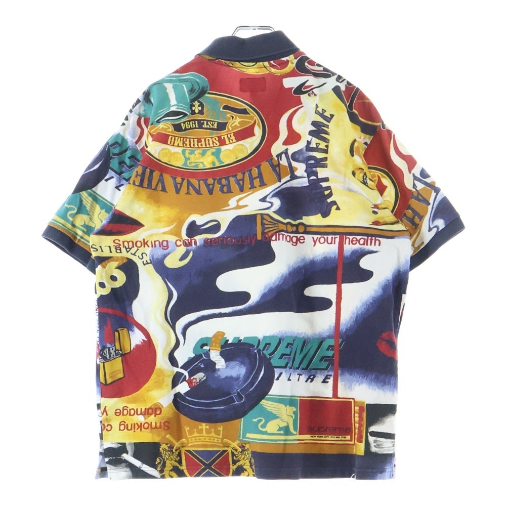 SUPREME(シュプリーム) 20SS Filtre Polo フィルターポロ 総柄 半袖ポロシャツ マルチカラー