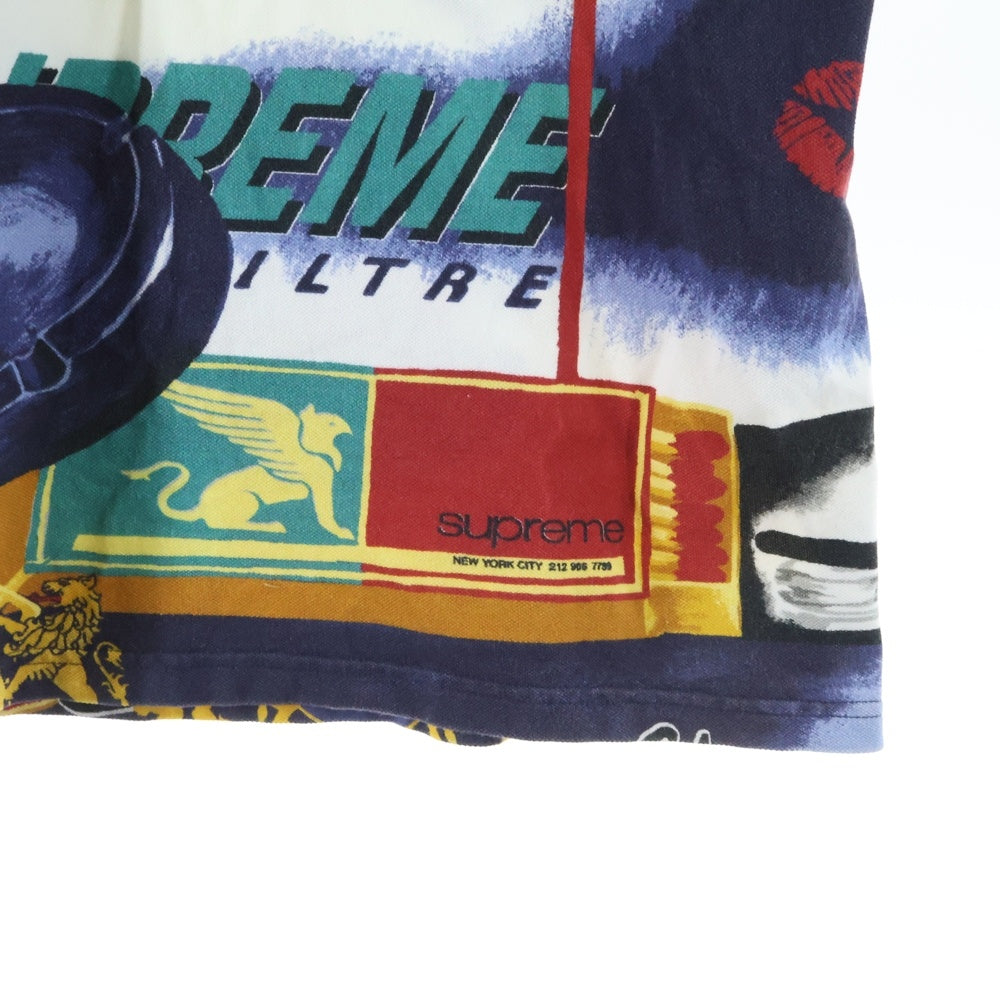 SUPREME(シュプリーム) 20SS Filtre Polo フィルターポロ 総柄 半袖ポロシャツ マルチカラー