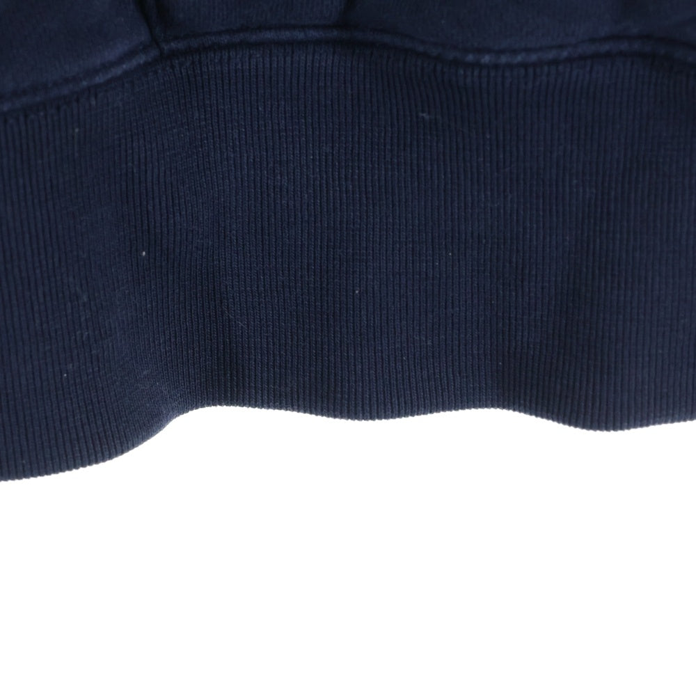 MAISON KITSUNE(メゾンキツネ) チラックスフォックス パッチ ジップアップフーディ スウェットパーカー ネイビー IU00353KM0001