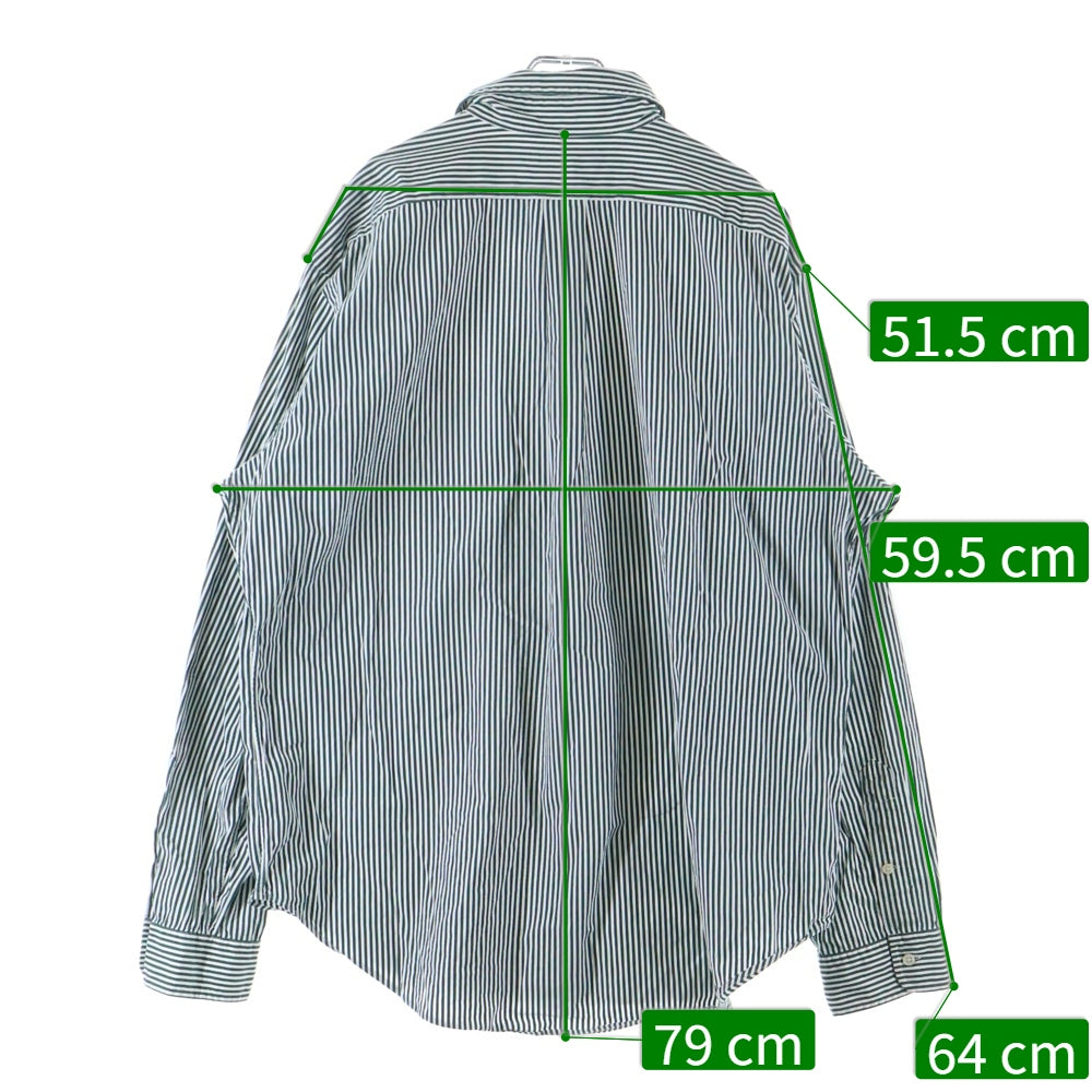 Polo GOLF Ralph Lauren(ポロゴルフラルフローレン) ストライプ ボタンダウン 長袖 シャツ グリーン