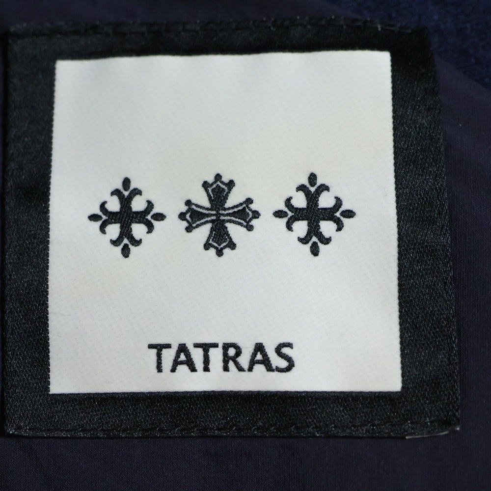 TATRAS(タトラス) 15AW LEONARDO レオナルド ウール フーデッド ダウンベスト ジャケット ブルー MTA15A4299