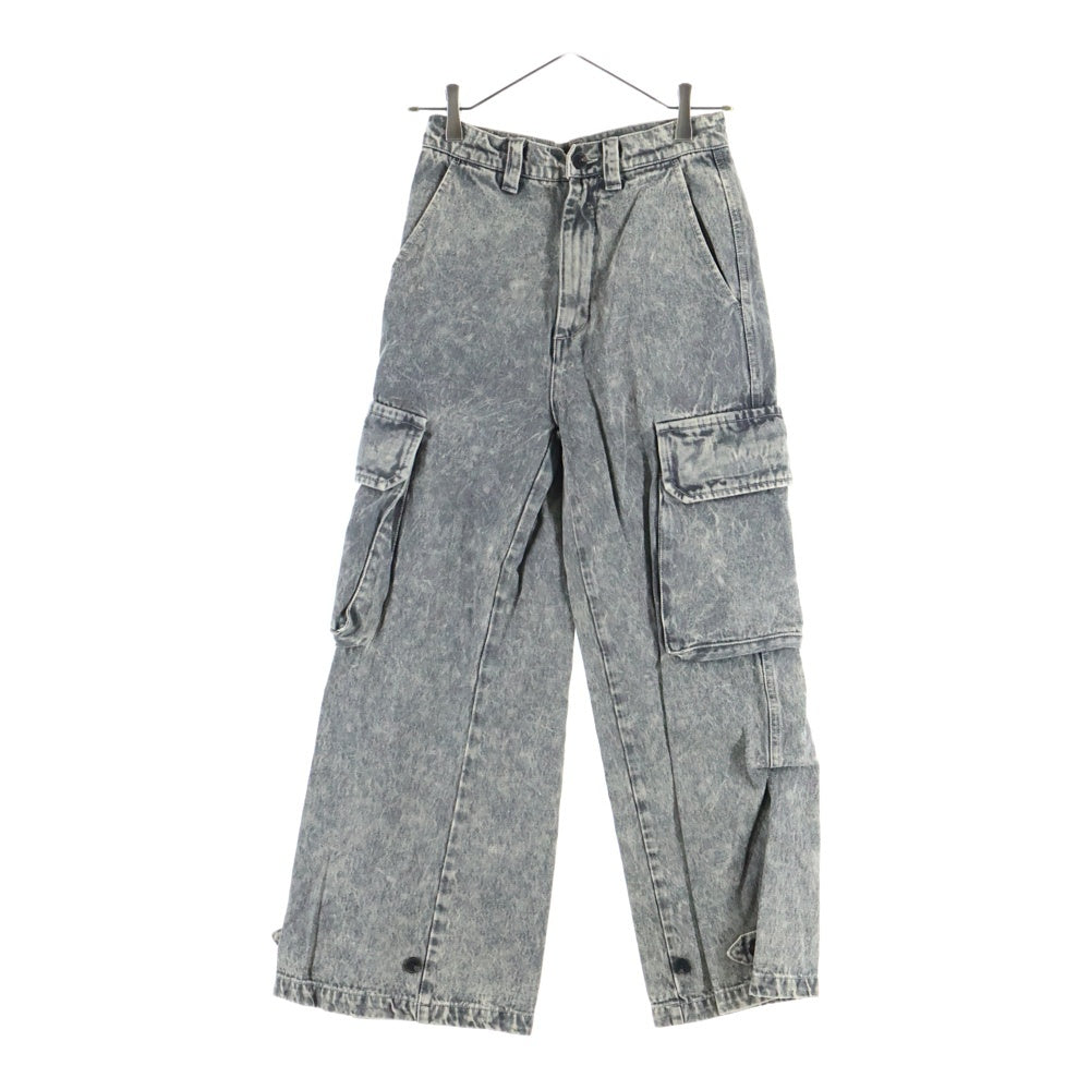 CLEL(クレイル) M47TYPE ウォッシュ加工 デニムカーゴパンツ ブラック