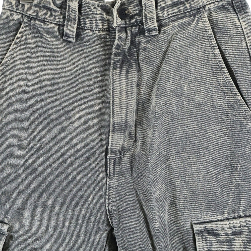 CLEL(クレイル) M47TYPE ウォッシュ加工 デニムカーゴパンツ ブラック