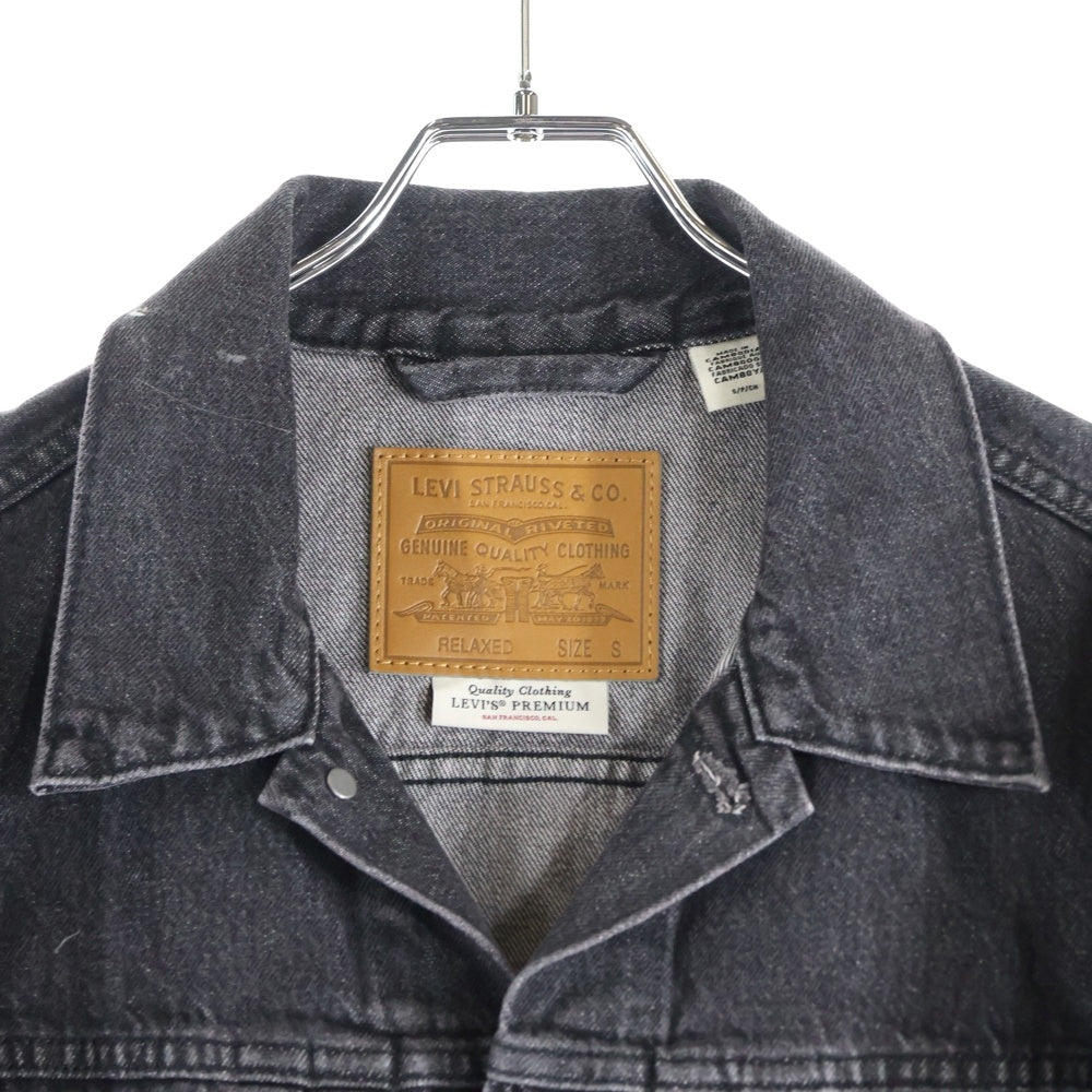 Levi's premium(リーバイスプレミアム) TYPE I TRUCKER STONEWASH ファーストタイプ ストーンウォッシュ加工 デニムトラッカージャケット ブラック PC9-A3174-0000