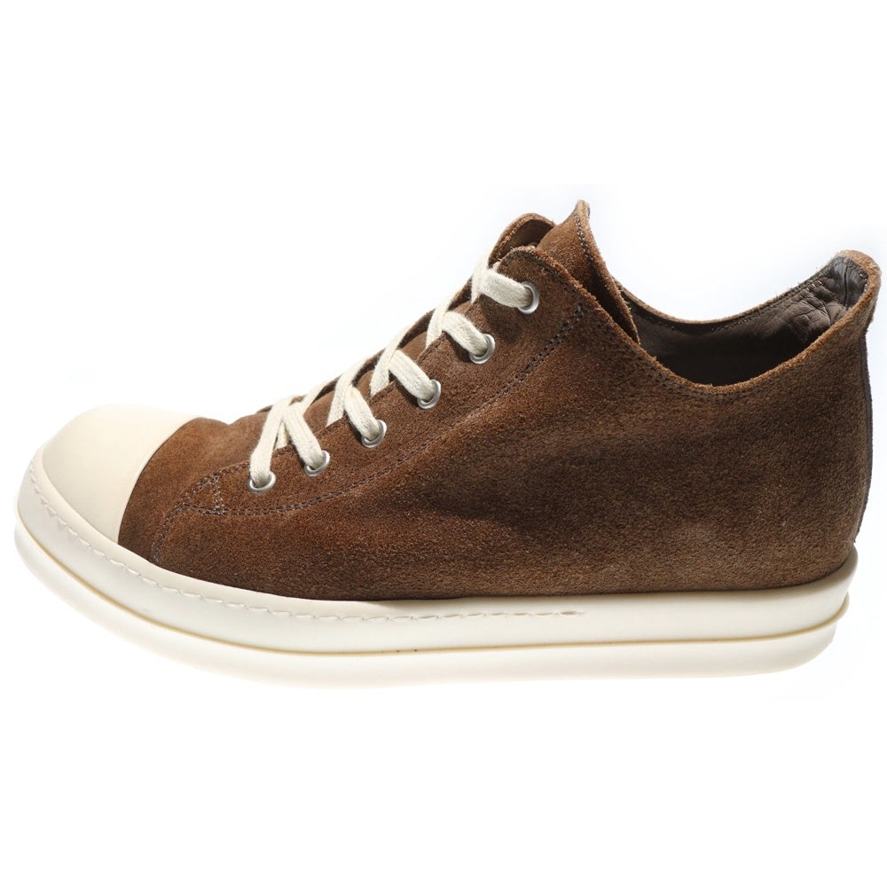 Rick Owens(リックオウエンス) RAMONES LOW SNEAKS DUST ラモーンズ ダスト スエードレザー ローカットスニーカー ブラウン RU02B2891