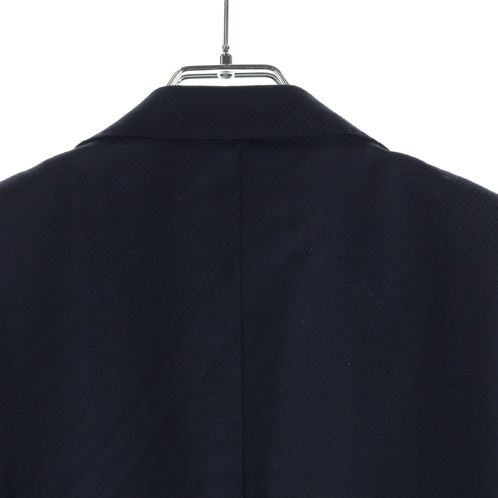 JOHN LAWRENCE SULLIVAN(ジョンローレンスサリバン) ピークドラペル くるみボタン ウール テーラードジャケット ネイビー