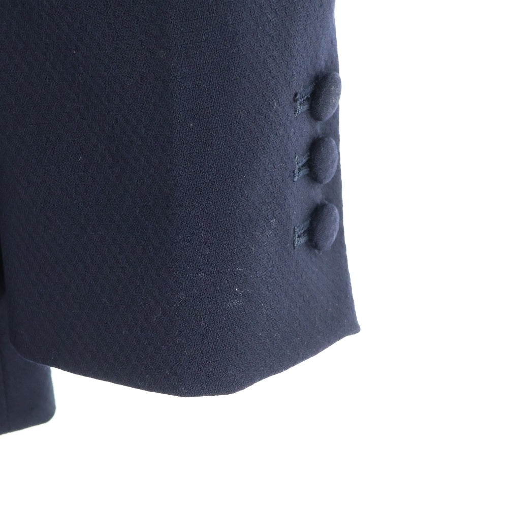 JOHN LAWRENCE SULLIVAN(ジョンローレンスサリバン) ピークドラペル くるみボタン ウール テーラードジャケット ネイビー