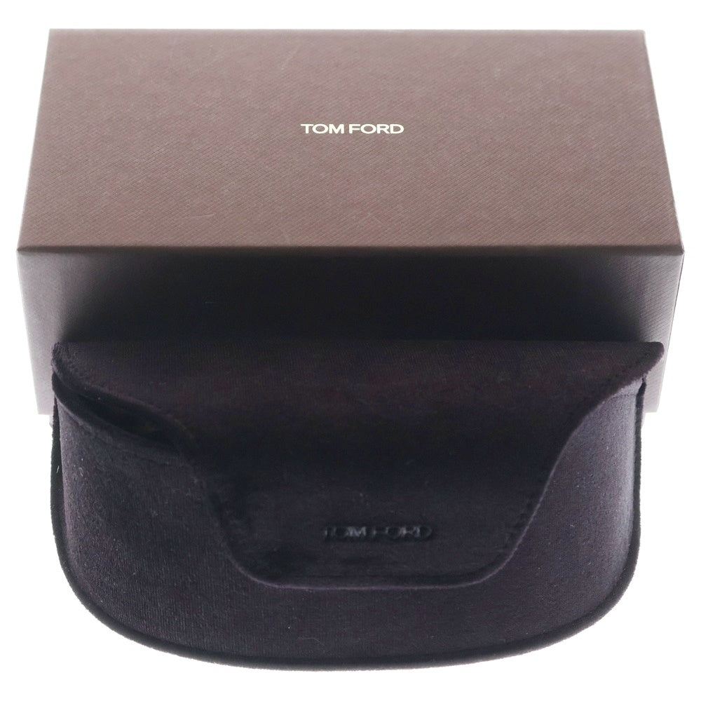 TOM FORD(トムフォード) LIGHT BLOCK ライト ブロック オーバル トーティシェル メガネ サングラス 眼鏡 ブラウン FT5869-B