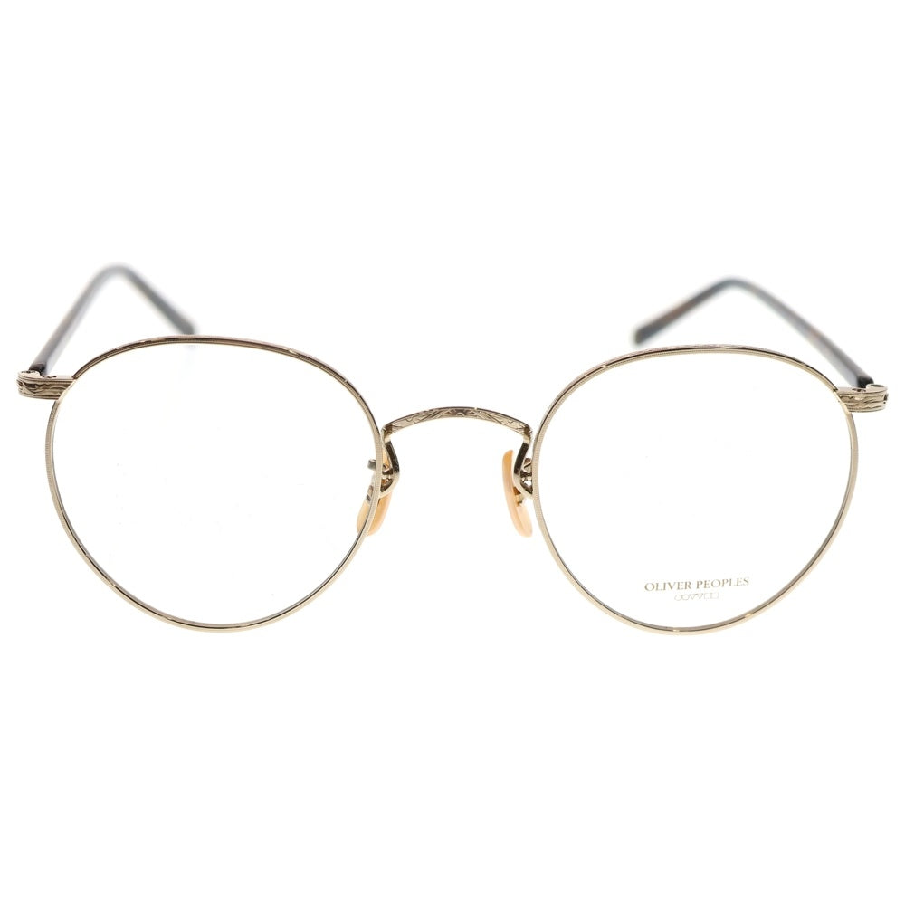 OLIVER PEOPLES(オリバーピープルズ) OP-78 ボストン クラシックフレーム ロゴデザイン メガネ サングラス 眼鏡 アンティークゴールド 0OV7967