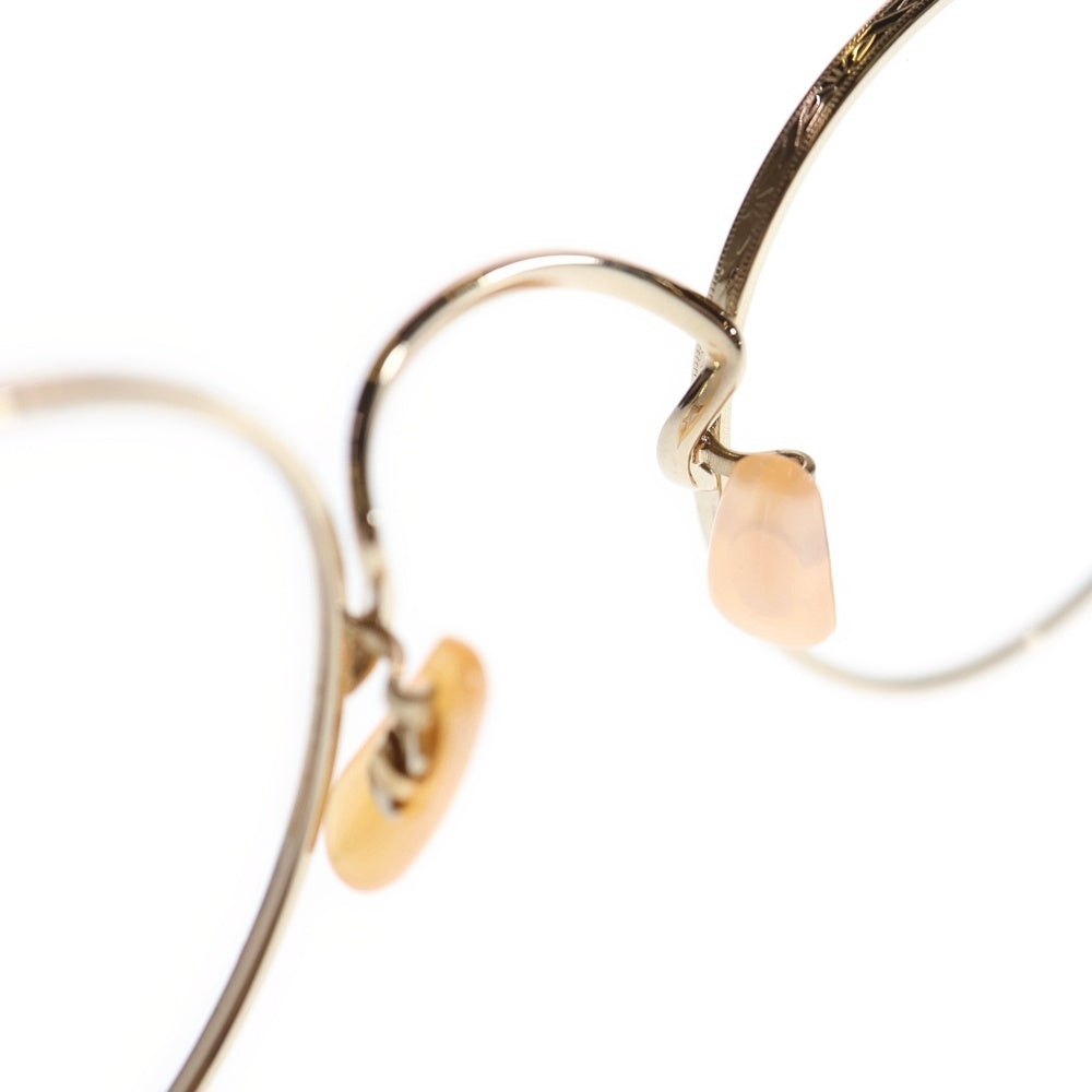 OLIVER PEOPLES(オリバーピープルズ) OP-78 ボストン クラシックフレーム ロゴデザイン メガネ サングラス 眼鏡 アンティークゴールド 0OV7967