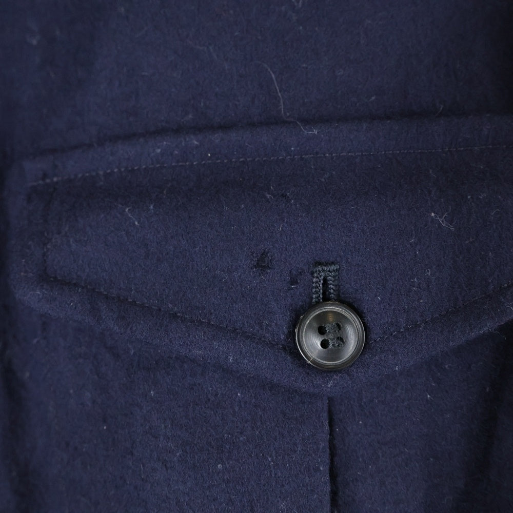 COMOLI(コモリ) 16AW フラノZIP ウール ジャケット ブルゾン ネイビー J03-01007