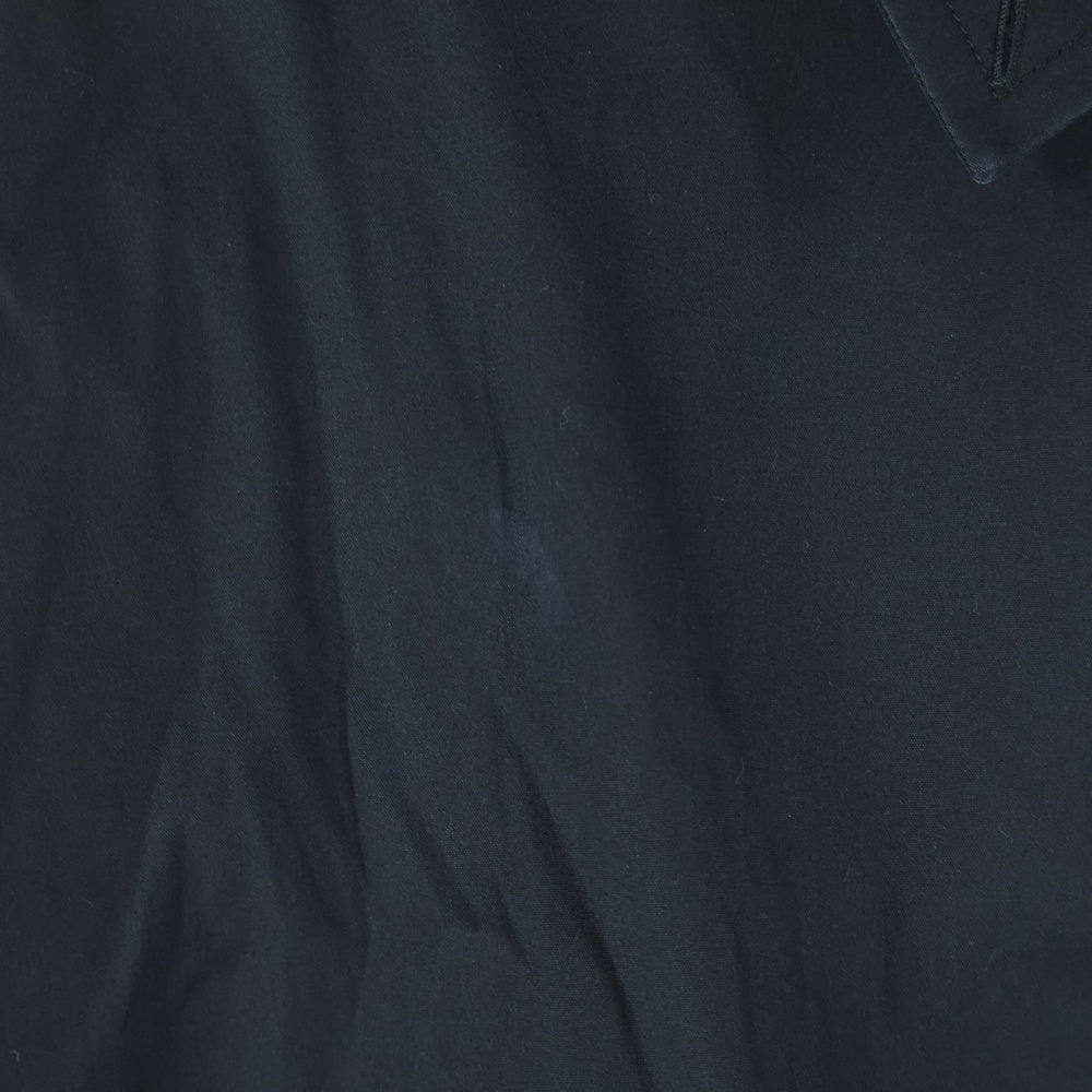 BALENCIAGA(バレンシアガ) ロゴ刺繍 スウィングカラー ロングスリーブ コットンシャツ ブラック 491851 TWB01