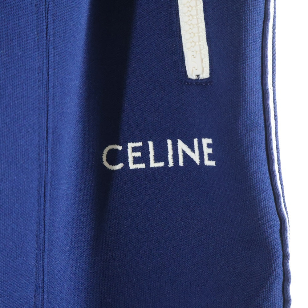 CELINE(セリーヌ) ロゴ刺繍 サイドラインスカート レディース ブルー 2Z1761210